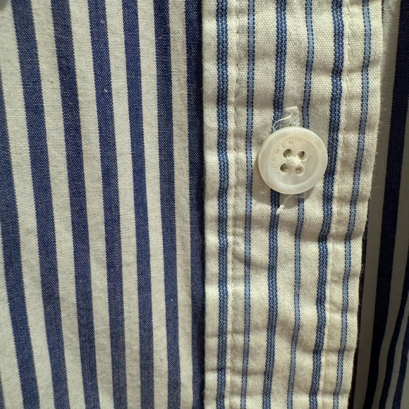 Equipment blue / white stripe shirt dress / tunic, size S/P - Picture 5 of 8